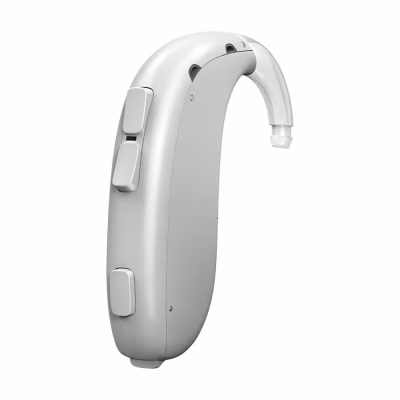 Oticon Xceed BTE Ultra Power color plata